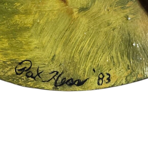 Antique Hand Saw Folk Art Rustic Countryside Scene Hand Painted Wall Decor - Picture 7 of 16